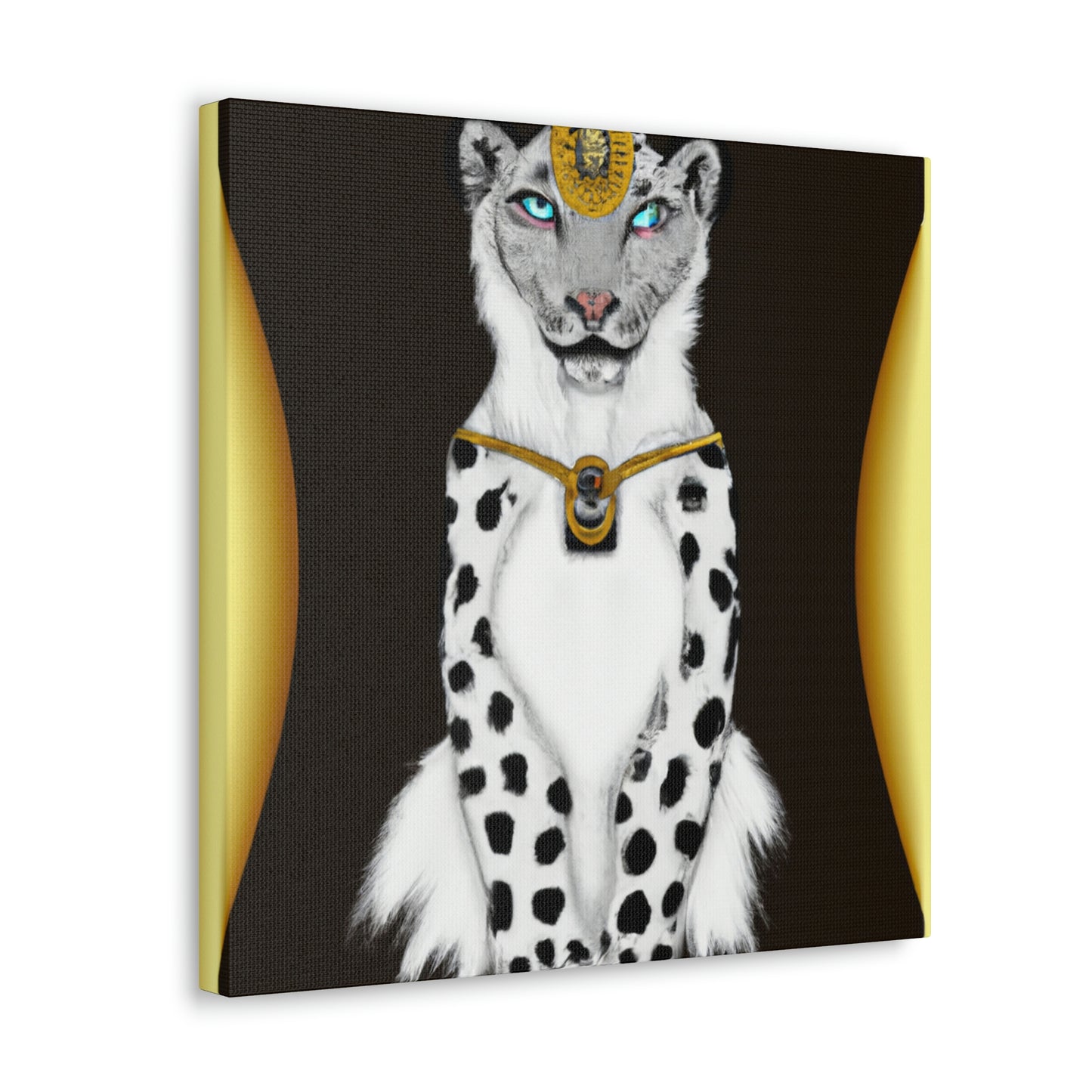 "Luxurious Snowy Panther" - Canvas