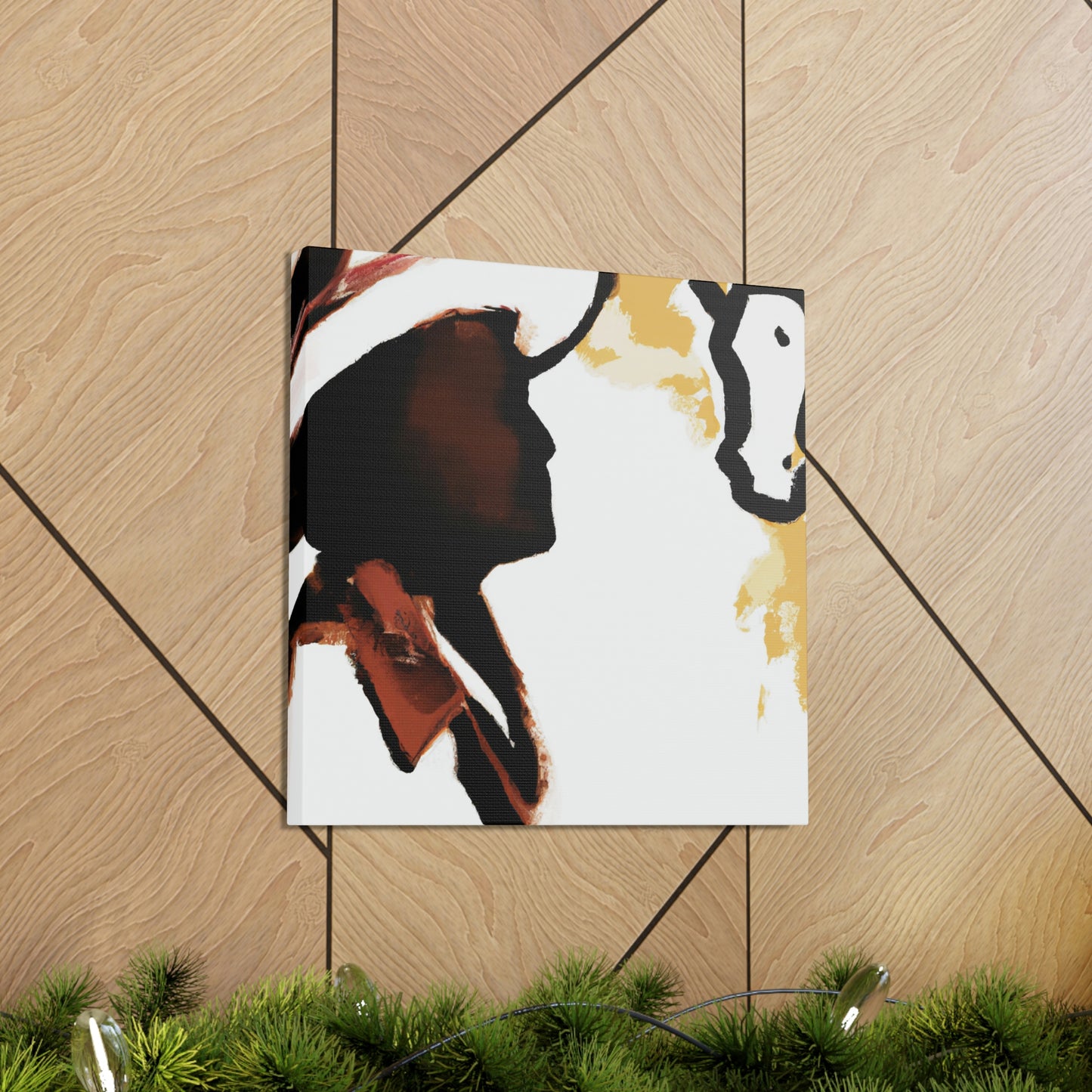 "Cowhide Covered Canvas" - Canvas