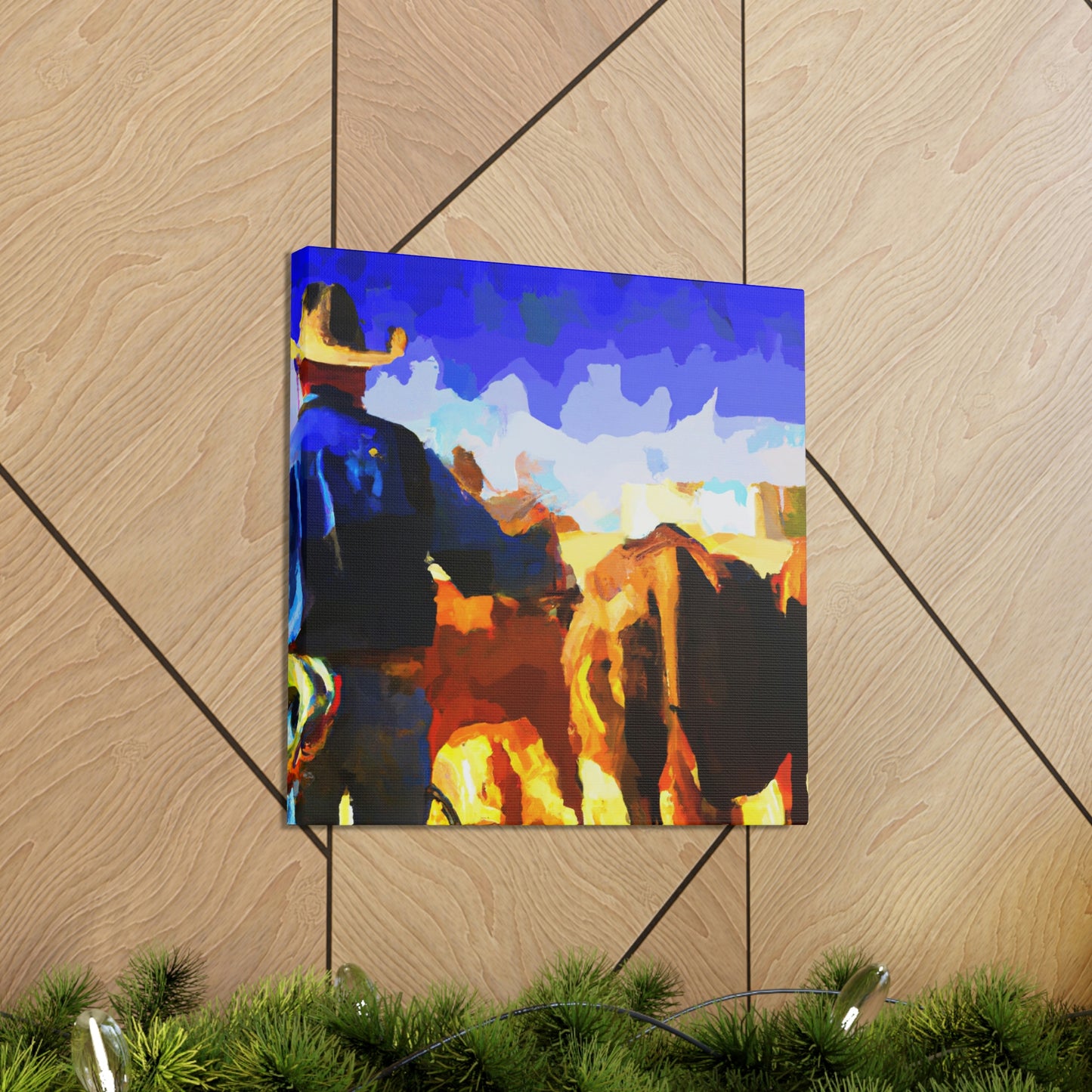 Rural Cattle Triumph - Canvas