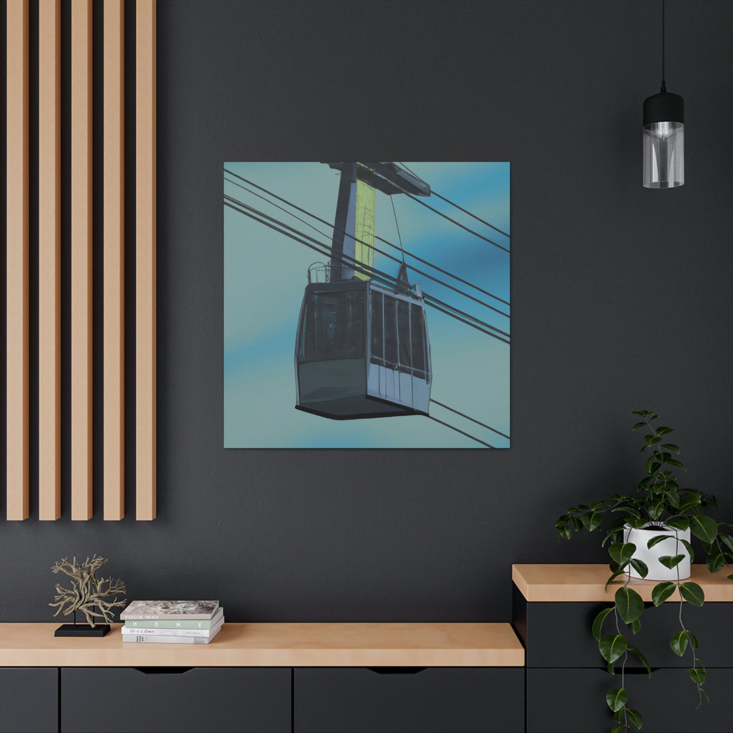 Cable Car Hyperrealism - Canvas