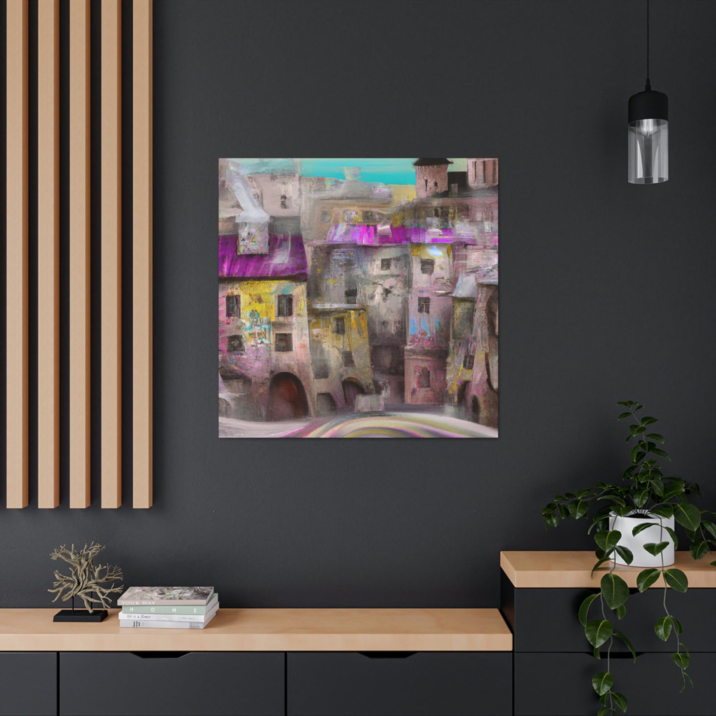 Tudor Elegance Abstract - Canvas