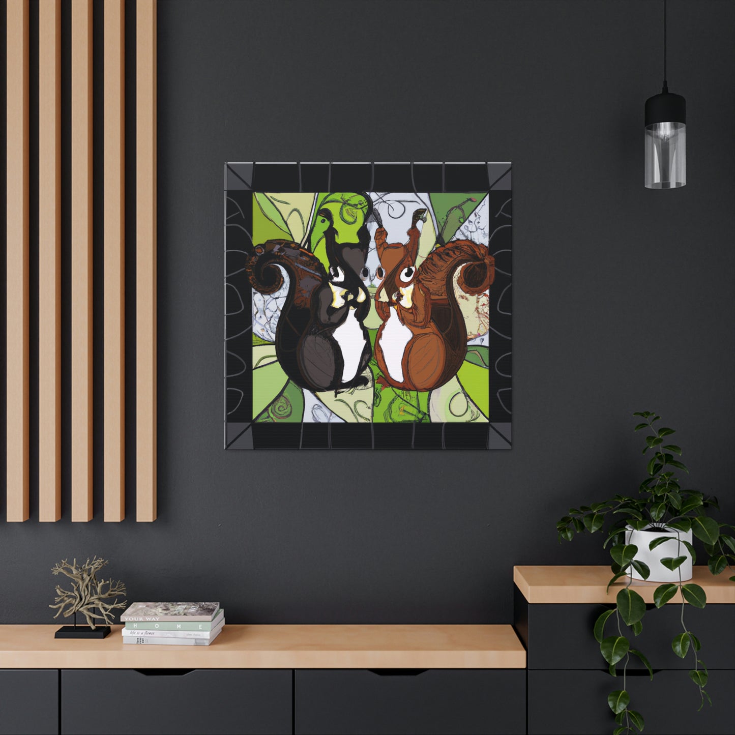 Squirrels in Motion - Canvas