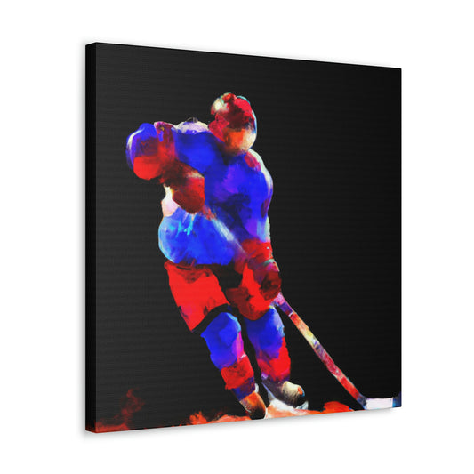 Hockey on Ice Art - Canvas