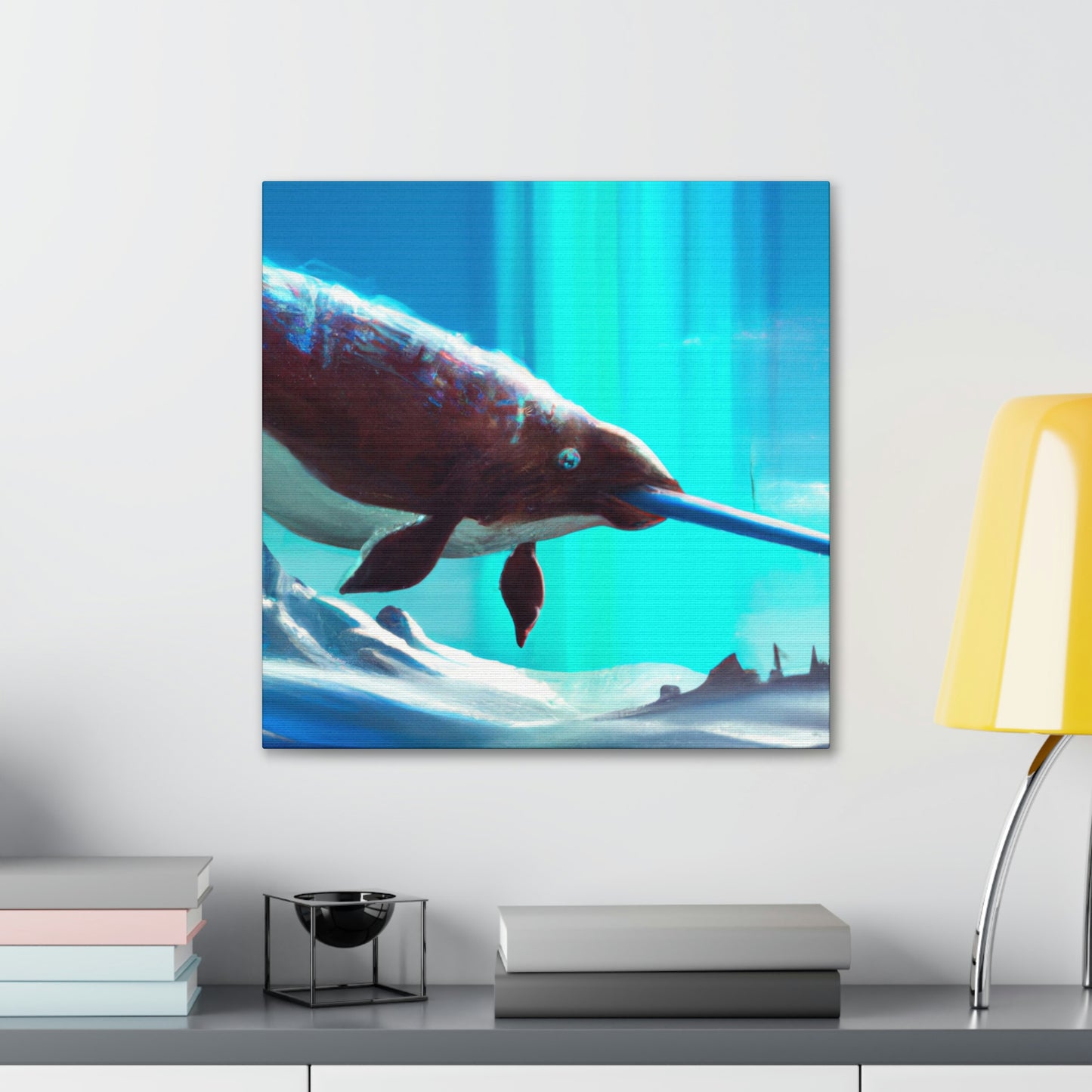 "Narwhal In Expressionism" - Canvas