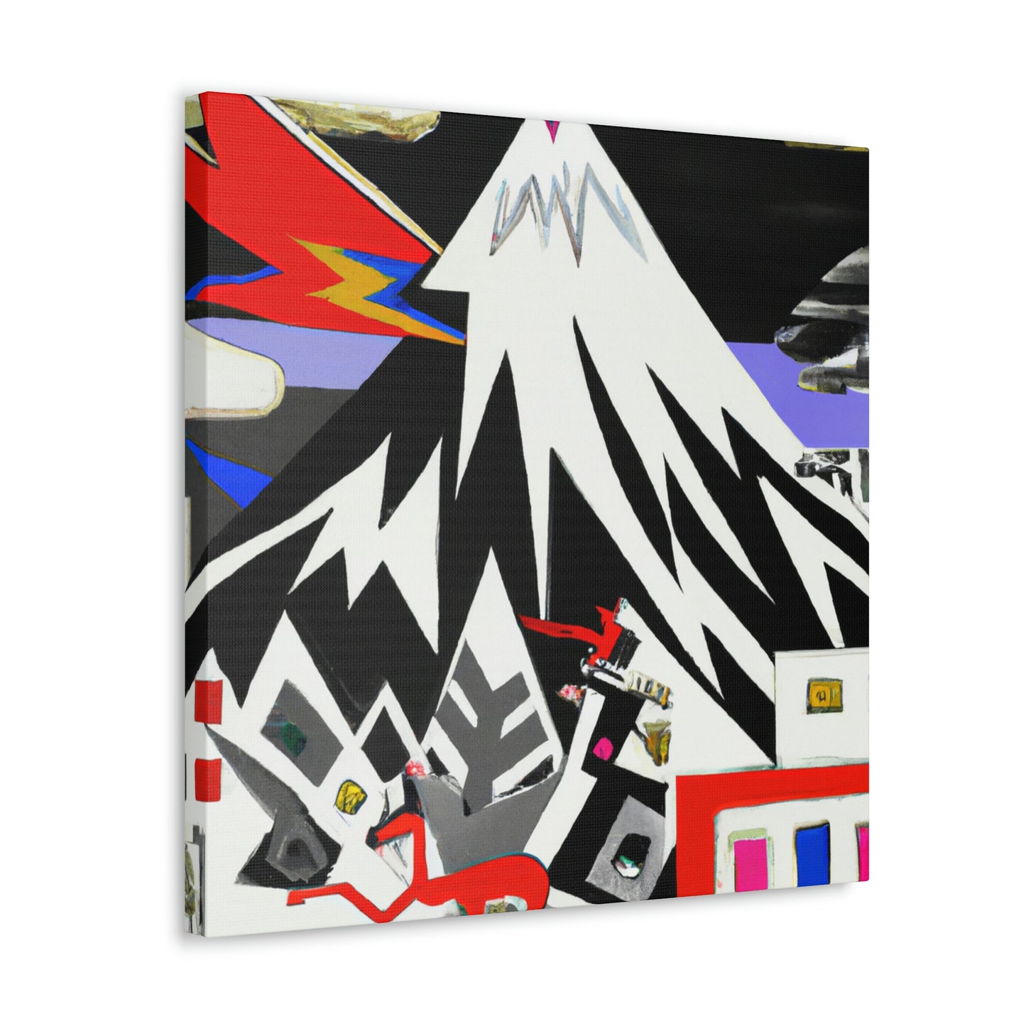 Snowy Mountain Utopia - Canvas