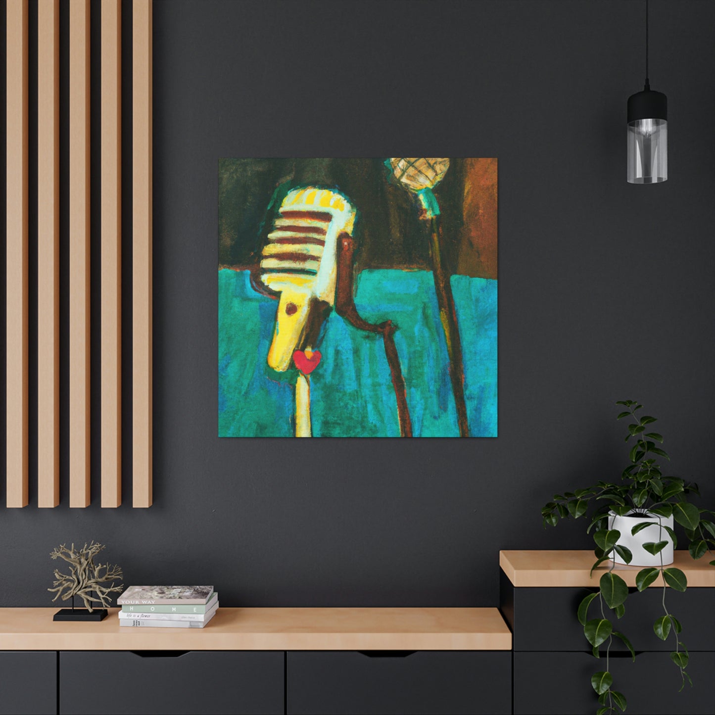 The Mic and Mood - Canvas