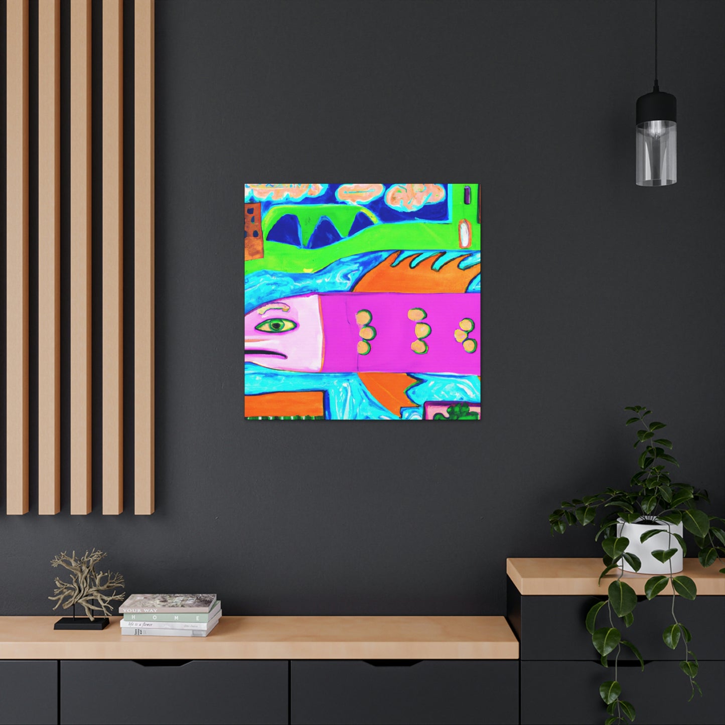 Salmon in Splendor - Canvas