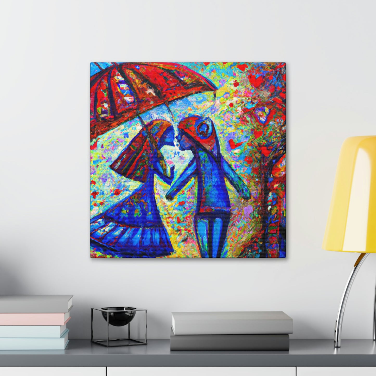 Love Under the Umbrella - Canvas