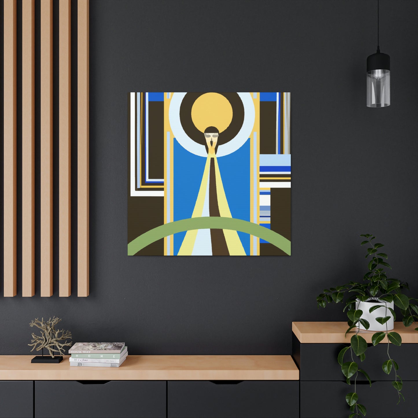 Catching Art Deco Lasso - Canvas