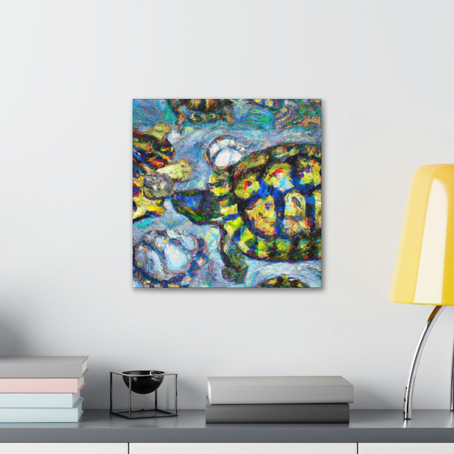 Turtles By Monet - Canvas