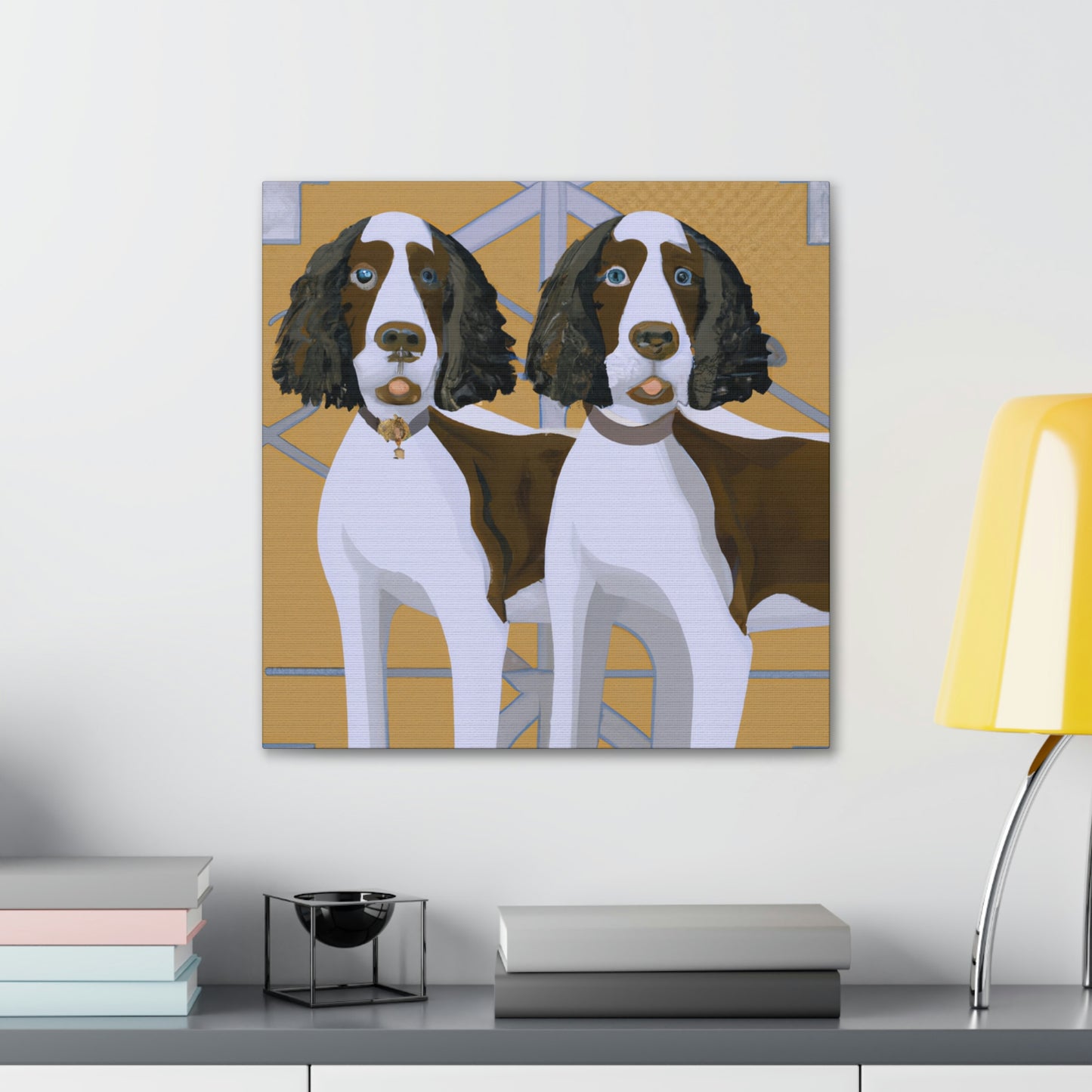 "Springer in Style Deco" - Canvas