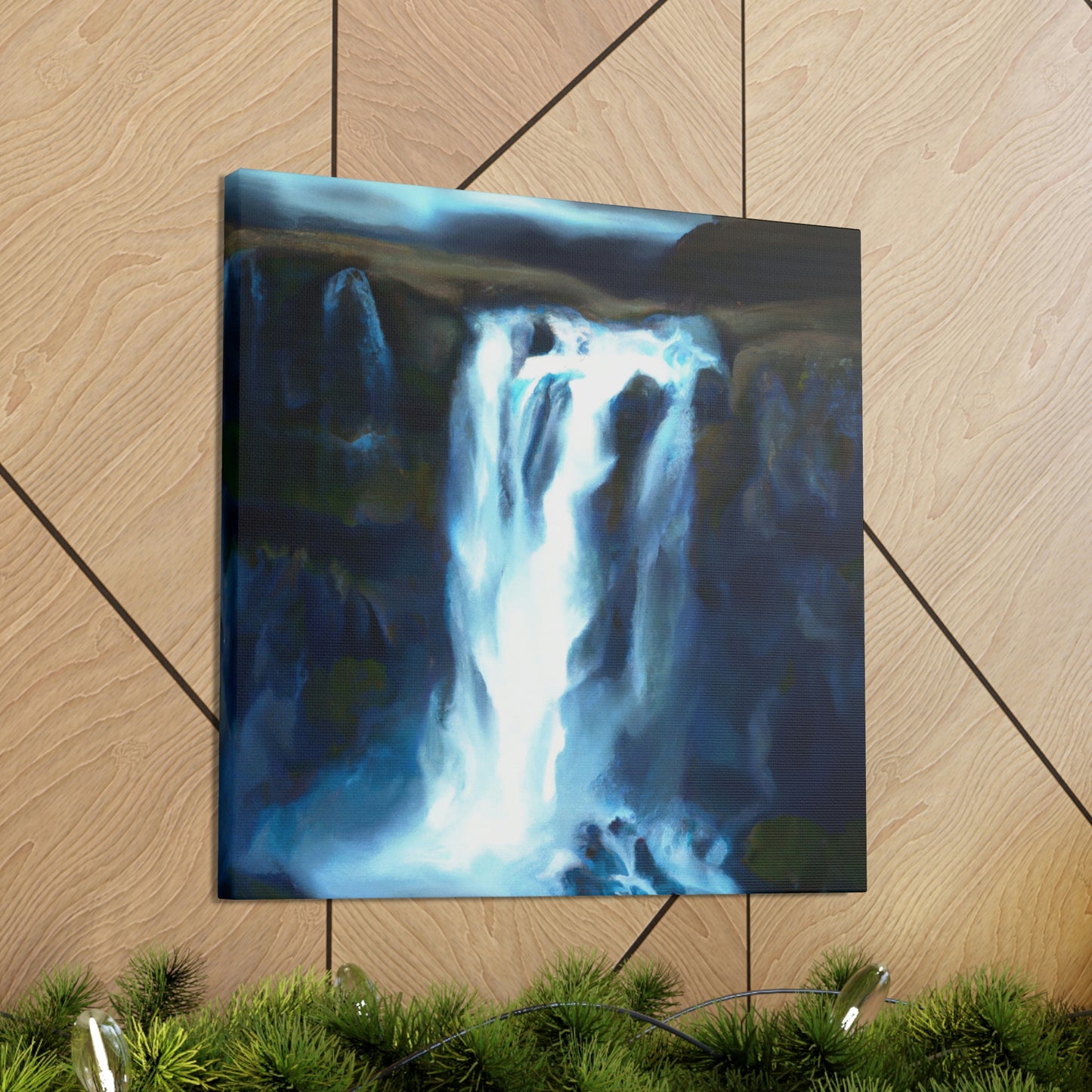 "Falling Water's Majesty" - Canvas