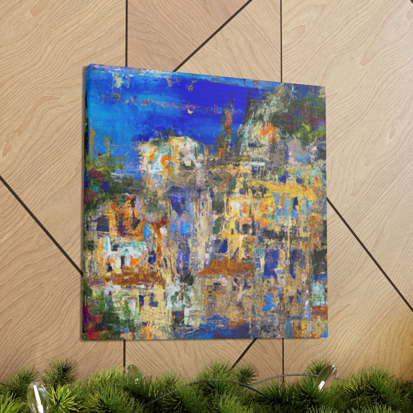 "Mediterranean Splendor Ablaze" - Canvas