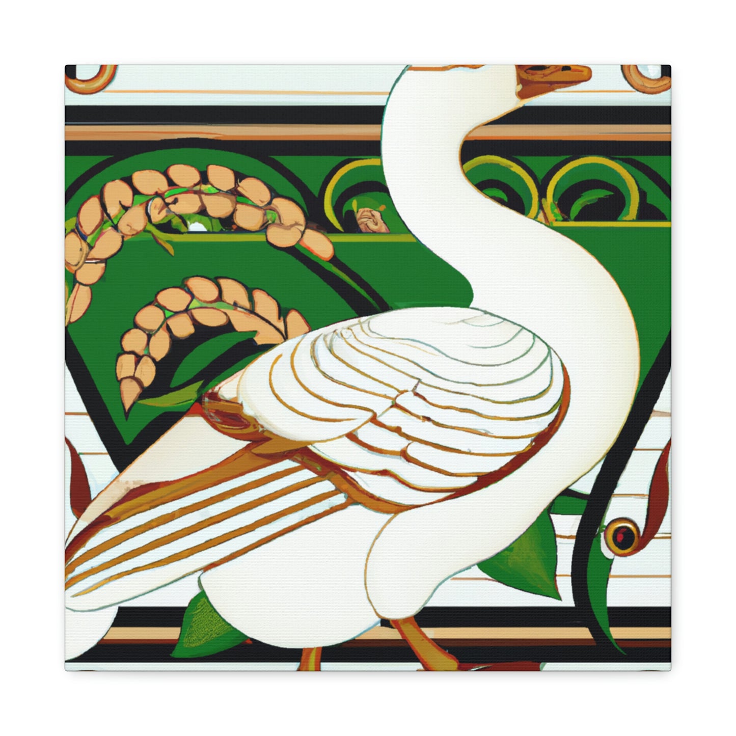 "Goose of Art Nouveau" - Canvas