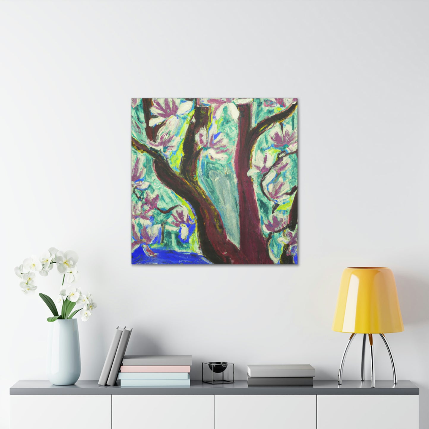 "Magnolia Through Expressionism" - Canvas