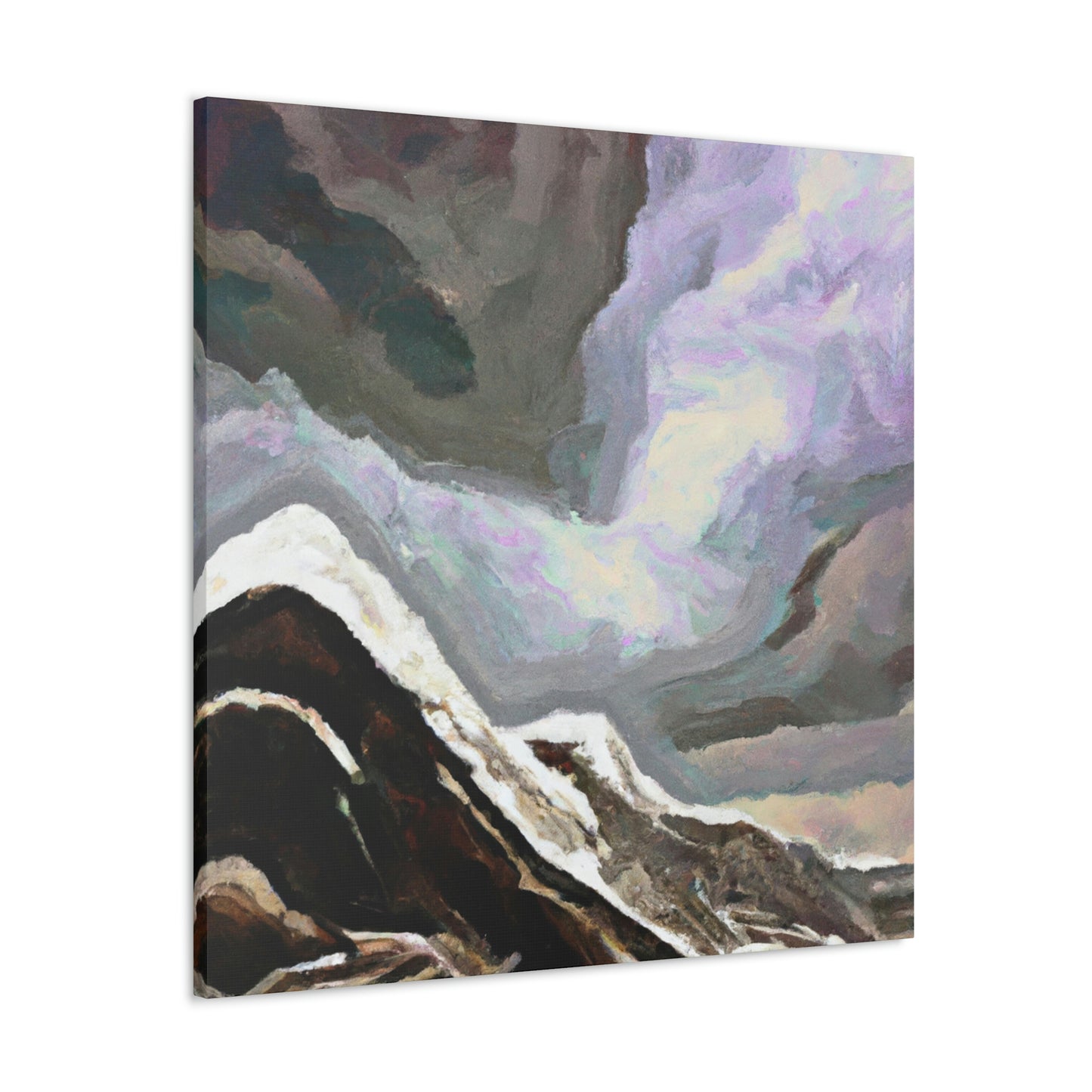 "Mountain Snowy Majesty" - Canvas