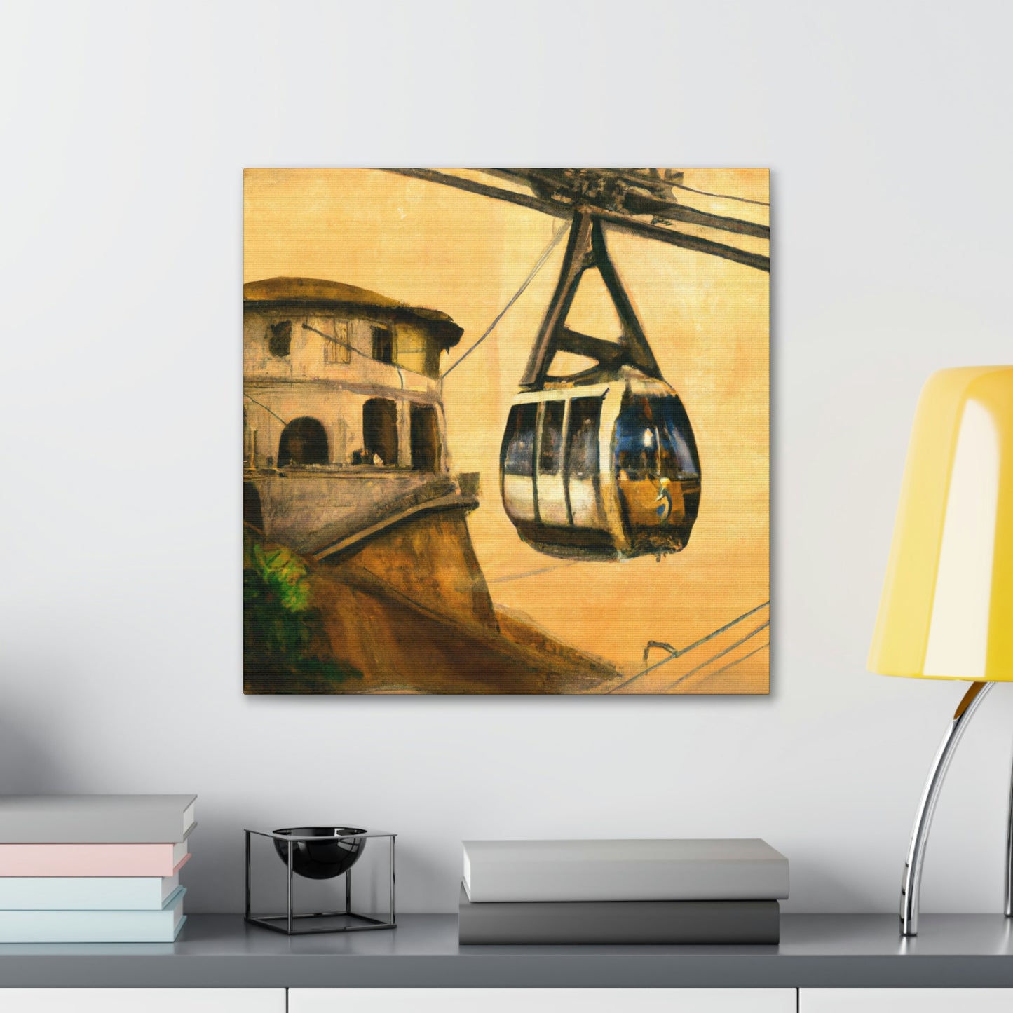 Steampunk Cable Car Dream - Canvas