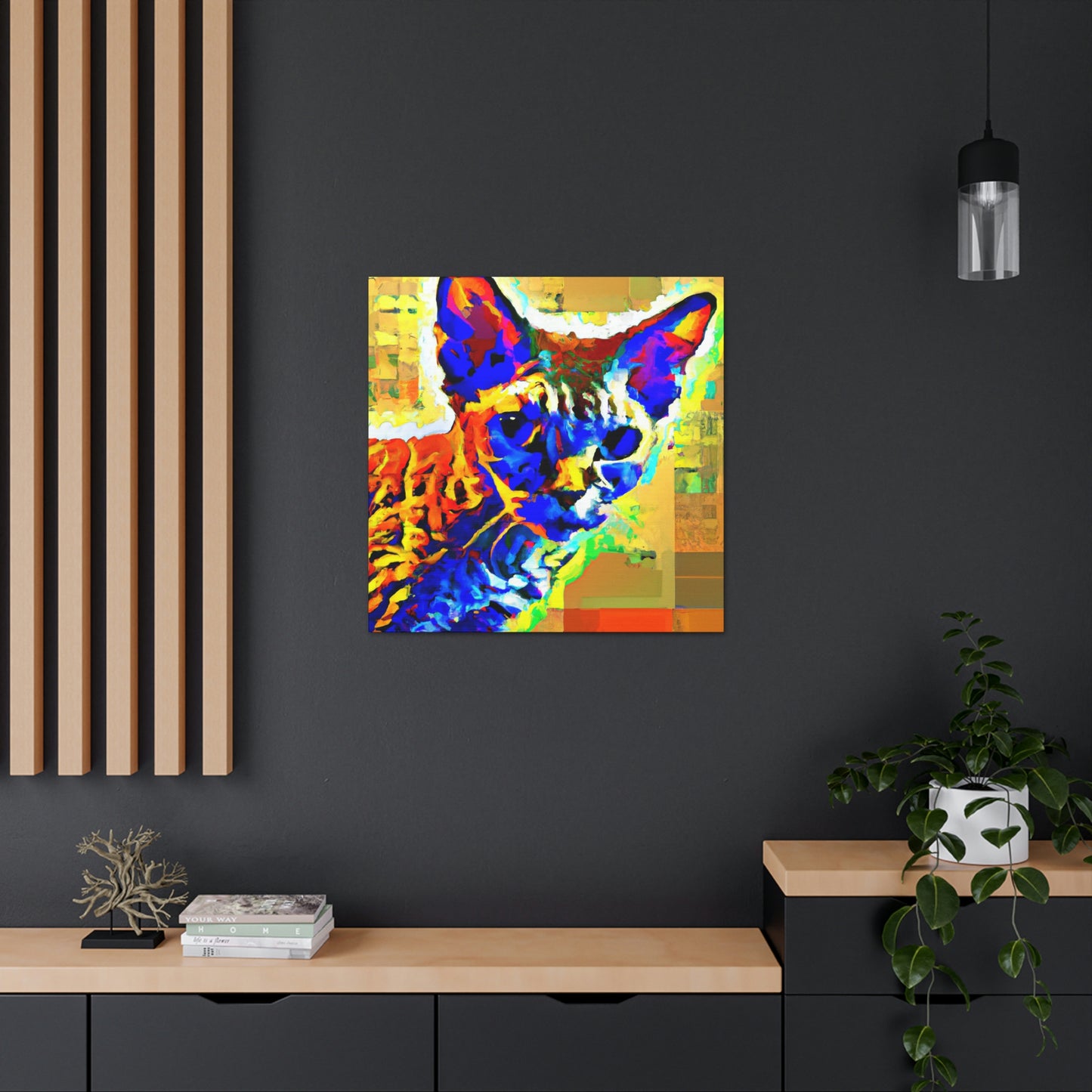 "Pop Art Devon Rex" - Canvas