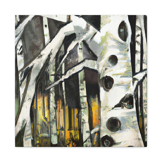 Birch Tree Expressionism - Canvas