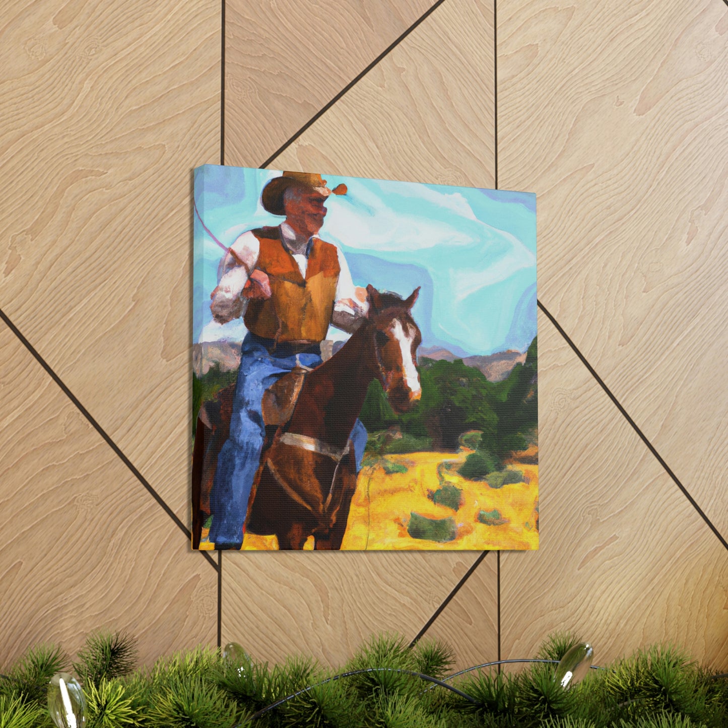 "Cowboy On The Range" - Canvas