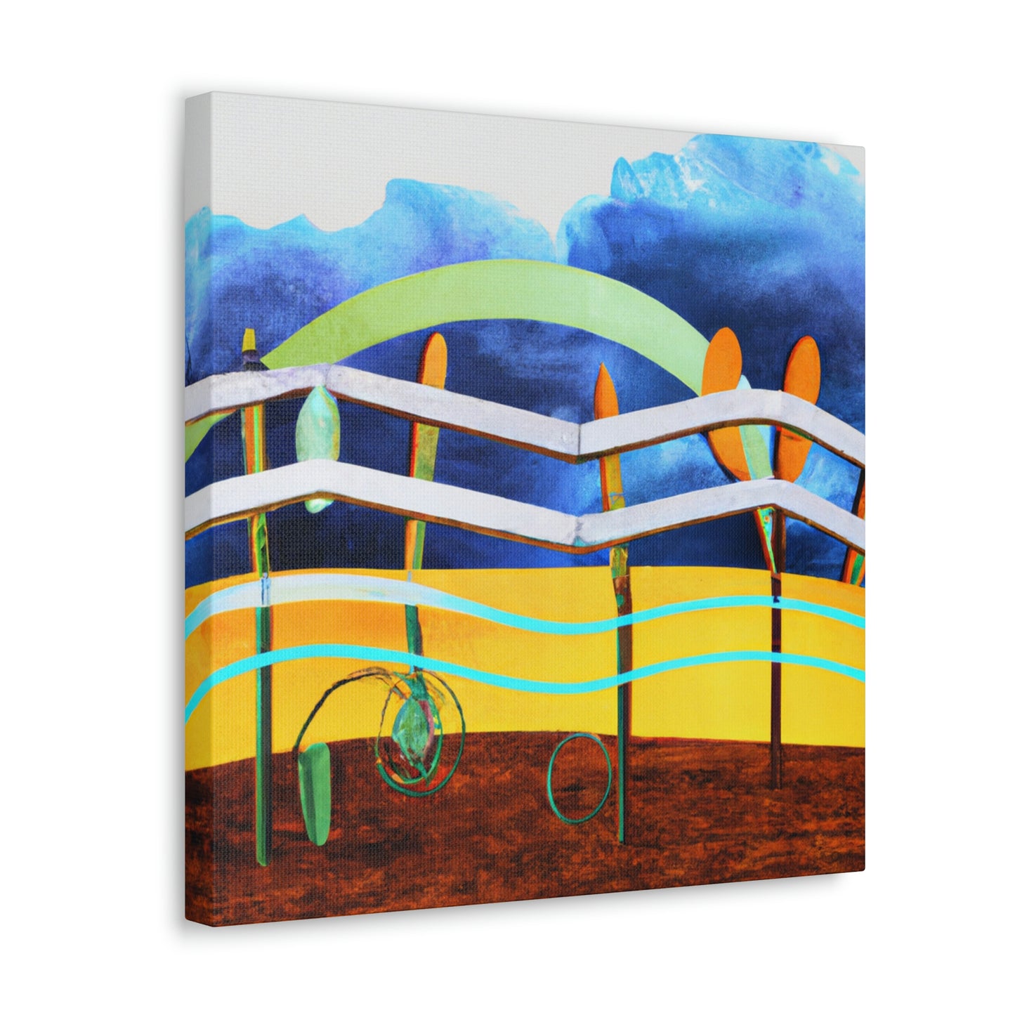 "Fence Delivered Mystery" - Canvas