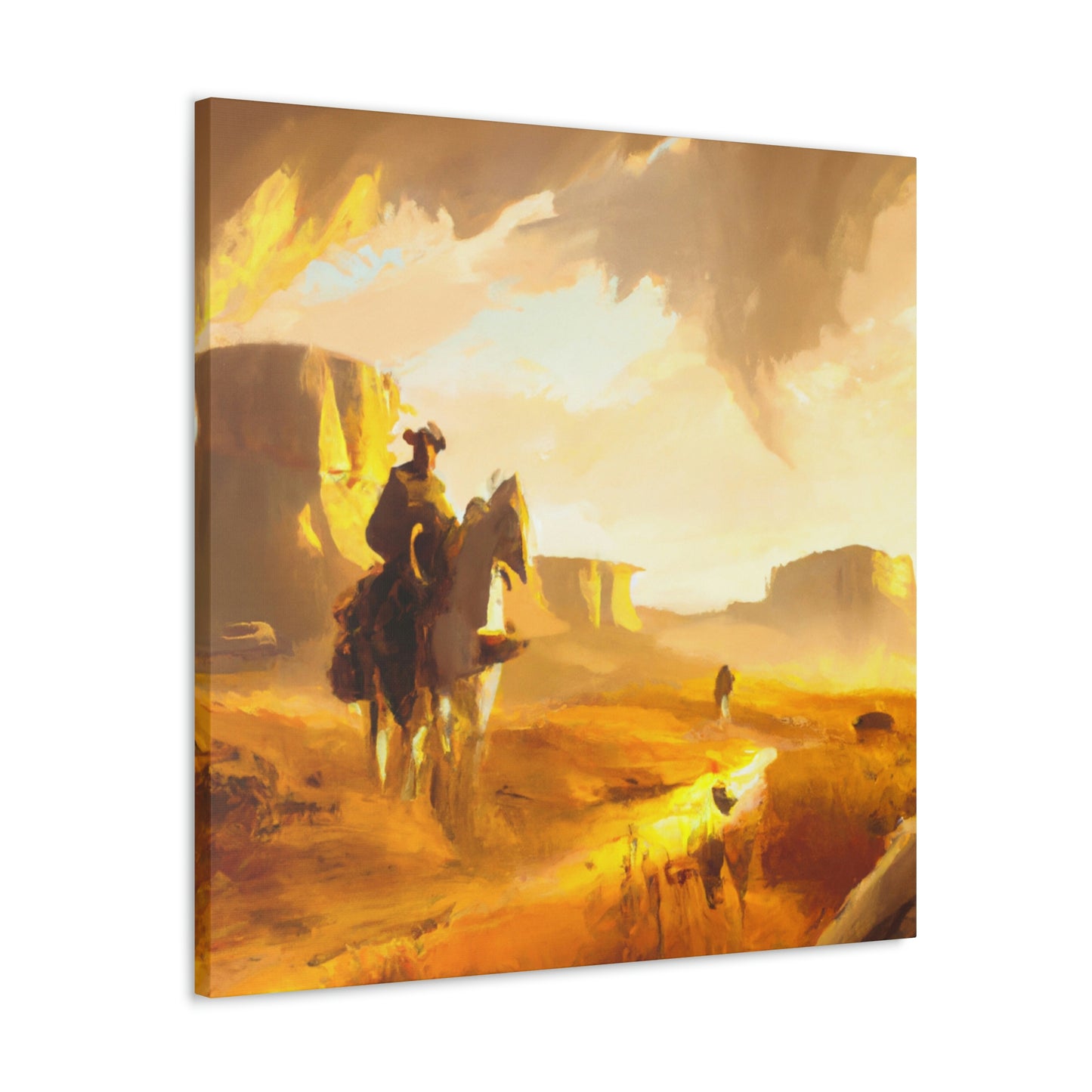 Western Landscape Dawn - Canvas