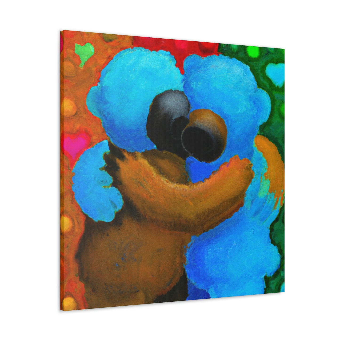 "Love's Embrace Bear Hug" - Canvas