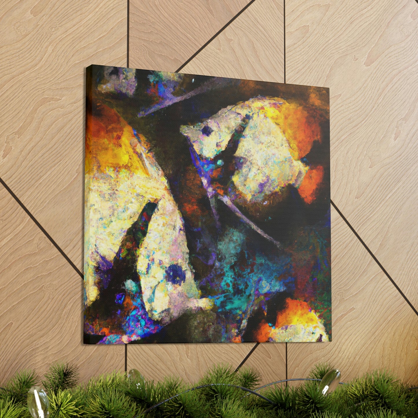 Glimmering Angelfish Painting - Canvas