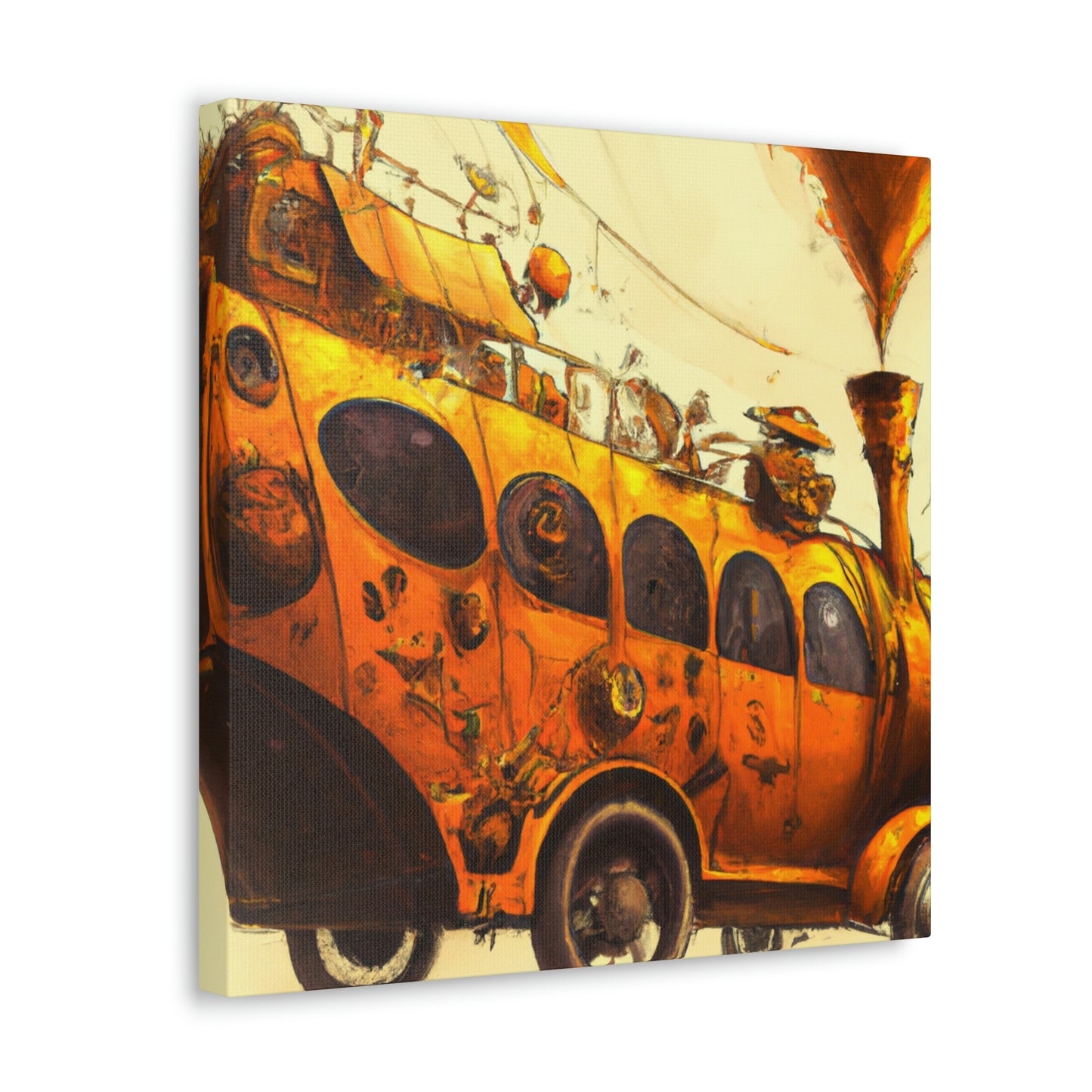 "Steam Bus Grandeur" - Canvas