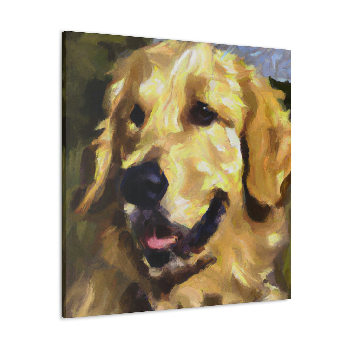 Golden Retriever Surrealism - Canvas