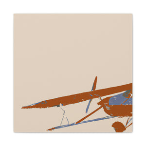 Vintage Airplane Simplicity - Canvas