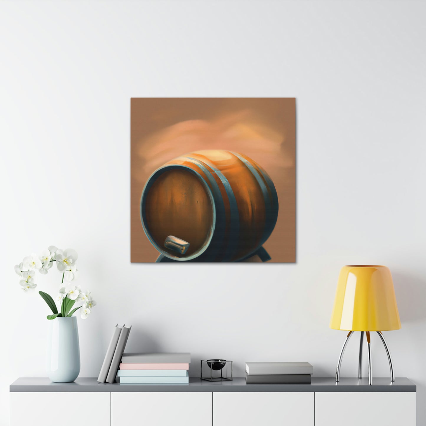 "Whiskey Barrel Ode" - Canvas