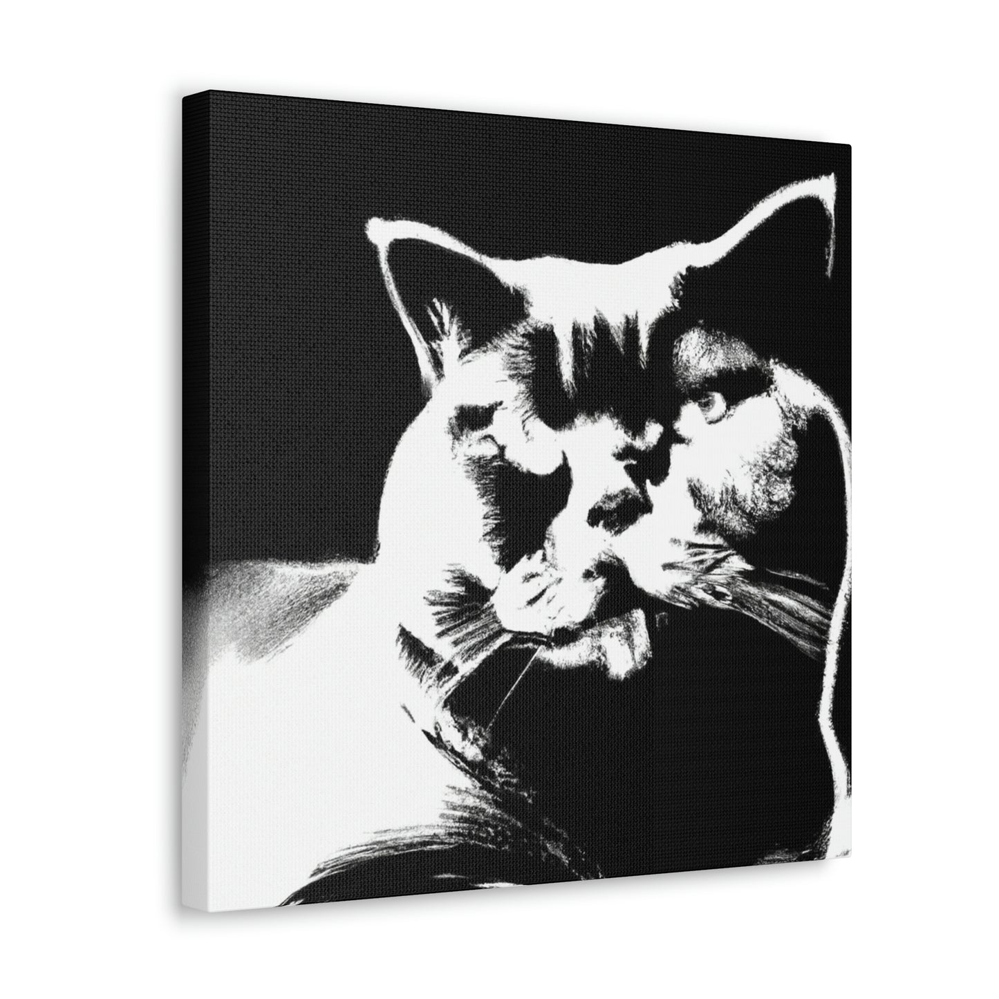 "Pop Britannia Cat Portrait" - Canvas