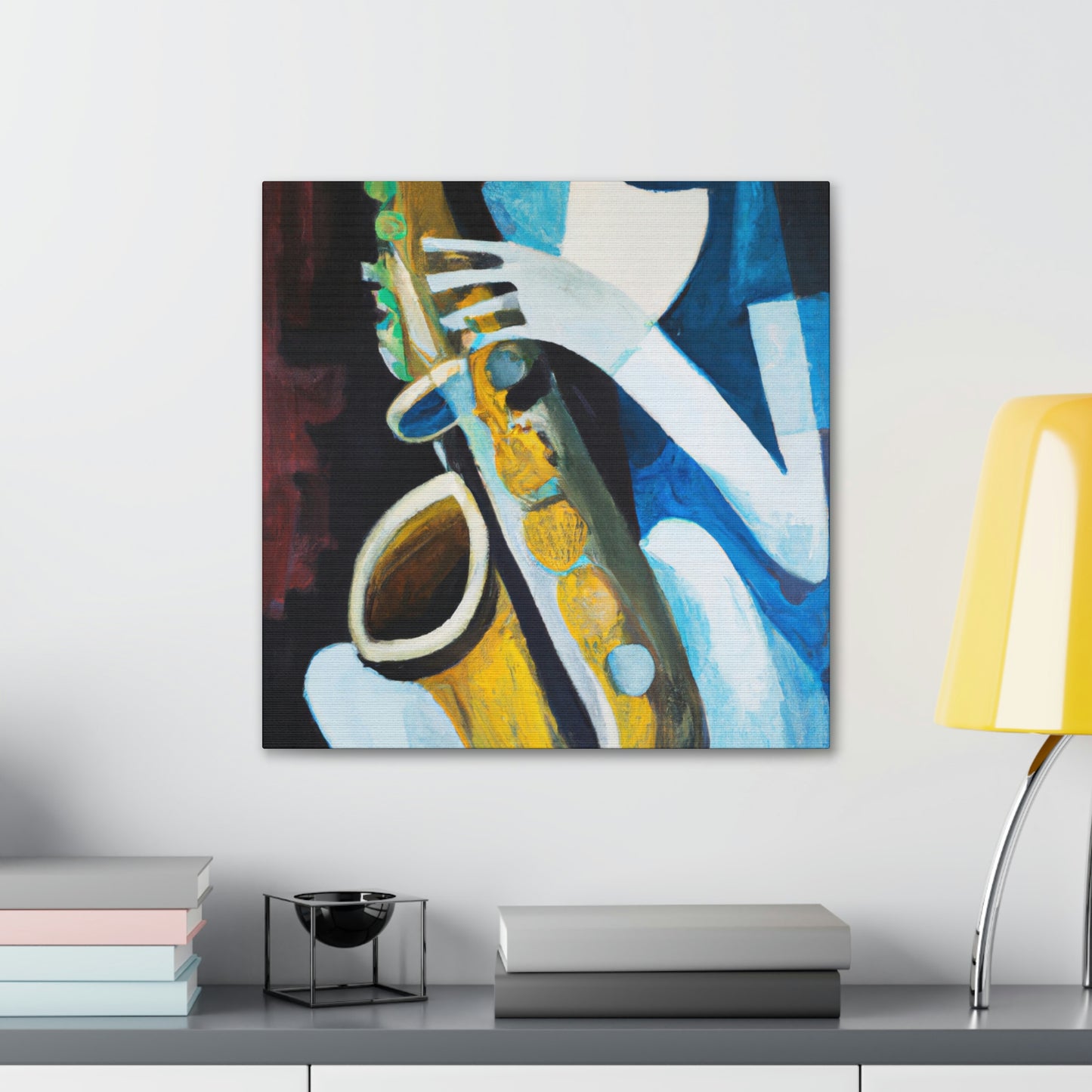 "Saxophone Serenade Expressionism" - Canvas