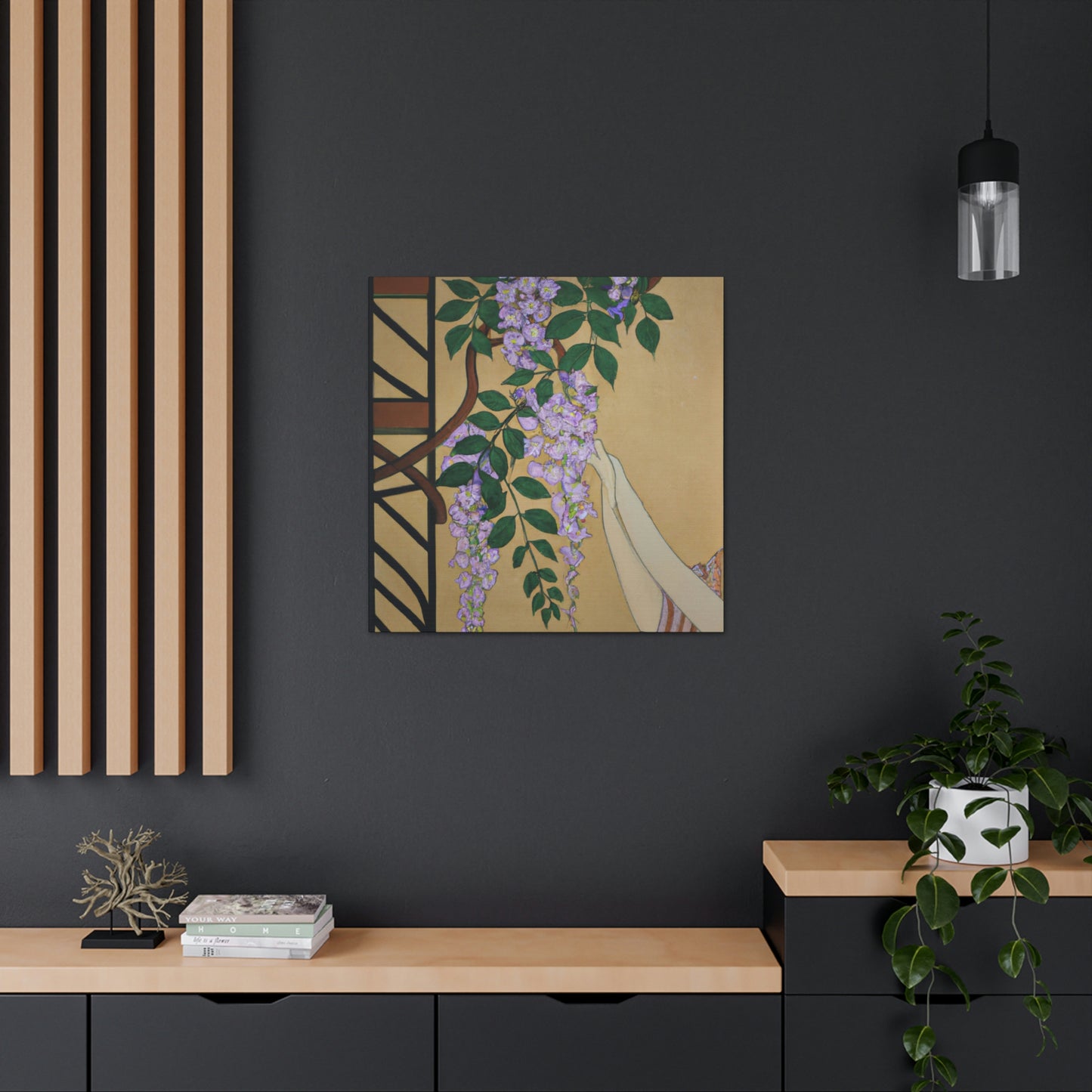 "Wisteria's Lavish Luster" - Canvas