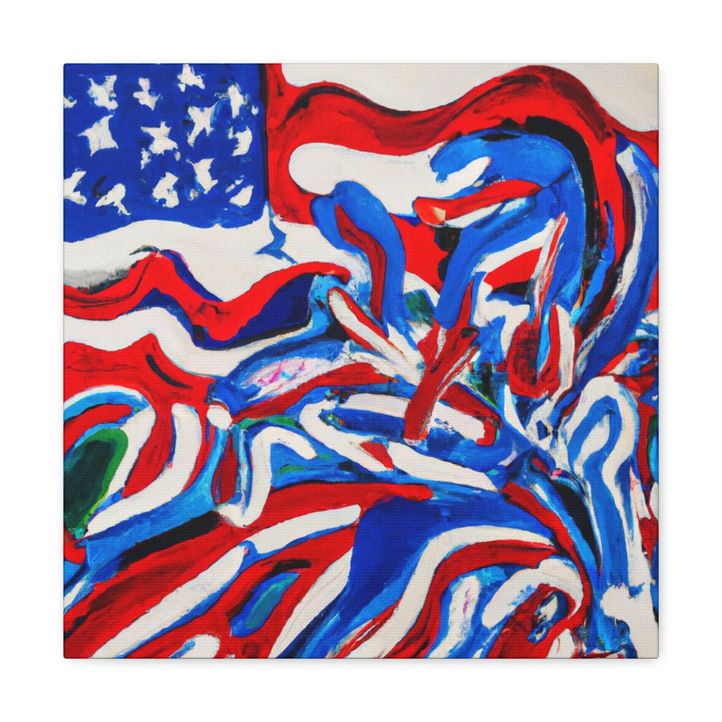 "Flag of Dreams Unfurled" - Canvas