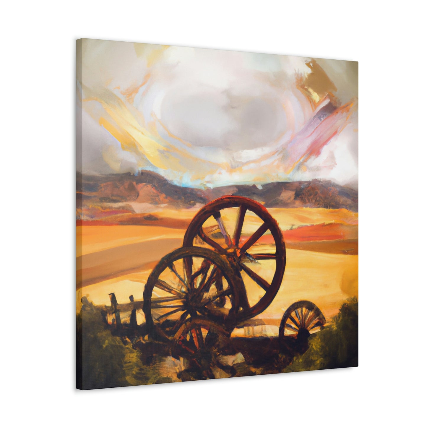 Wheeling Through History - Canvas