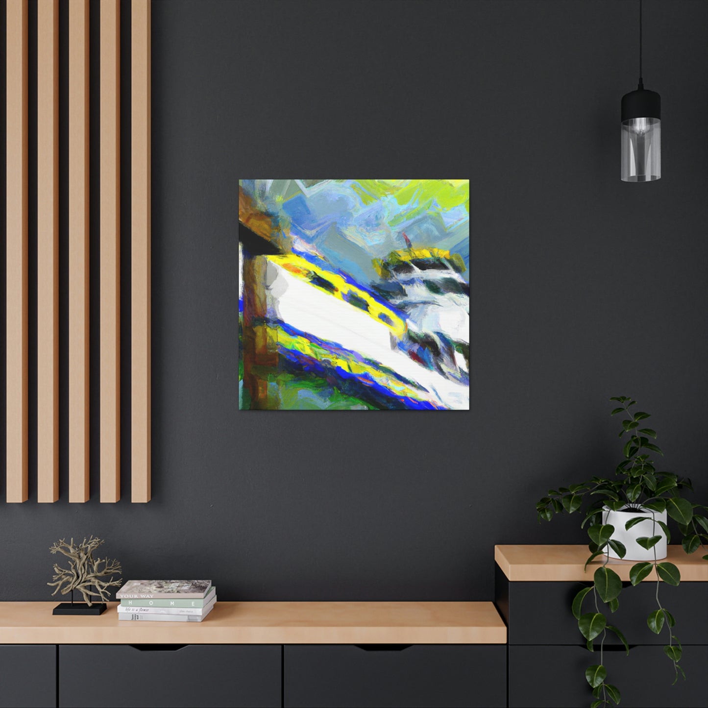 Ferry Across The River - Canvas