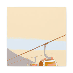 "Cable Car Minimalism" - Canvas