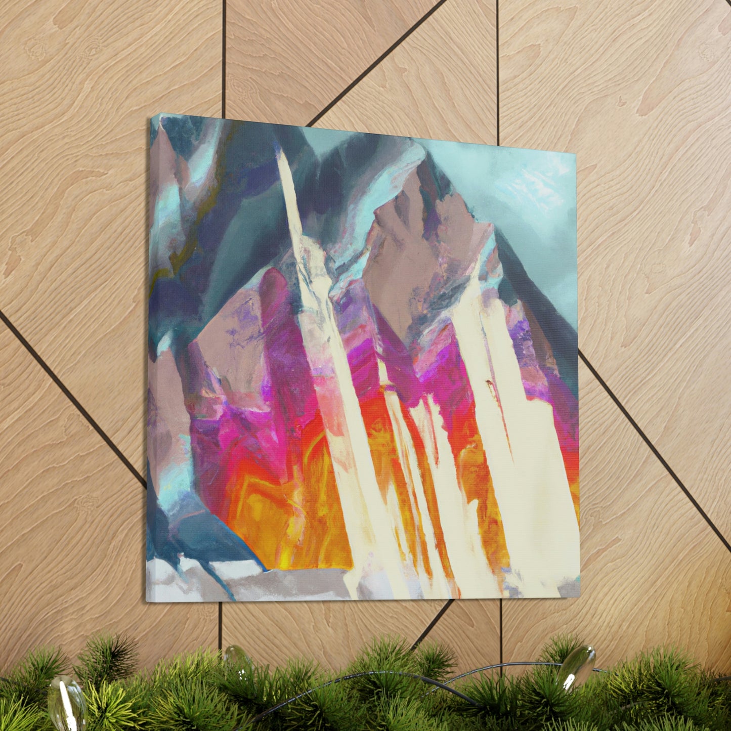 Mountain Abstract Mystery - Canvas