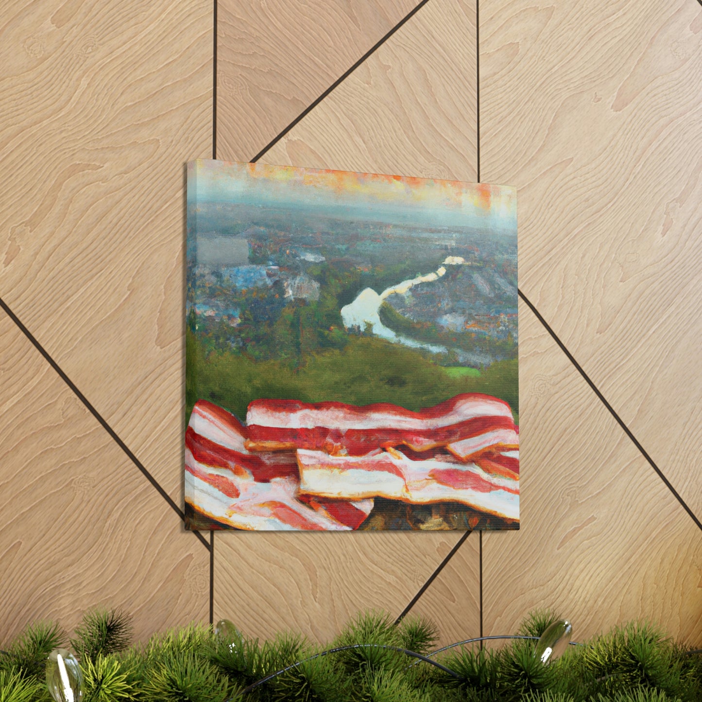 "Bacon Under Moonlight" - Canvas