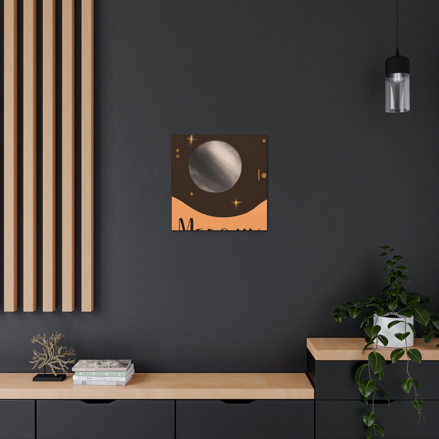 Mercury's Celestial Gaze - Canvas