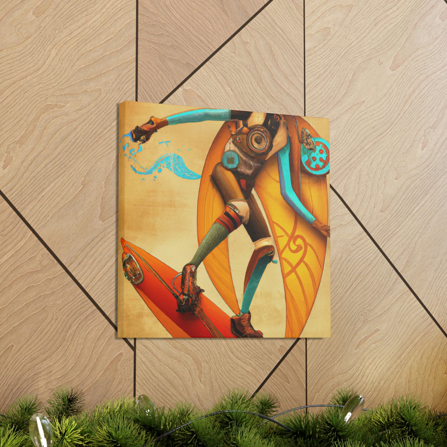 Steampunk Surfing Vista - Canvas