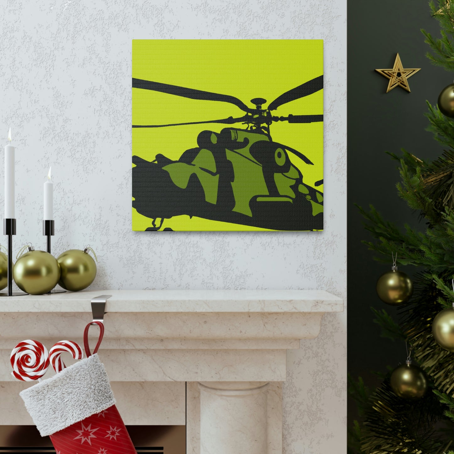 "Helicopter in Minimalism" - Canvas