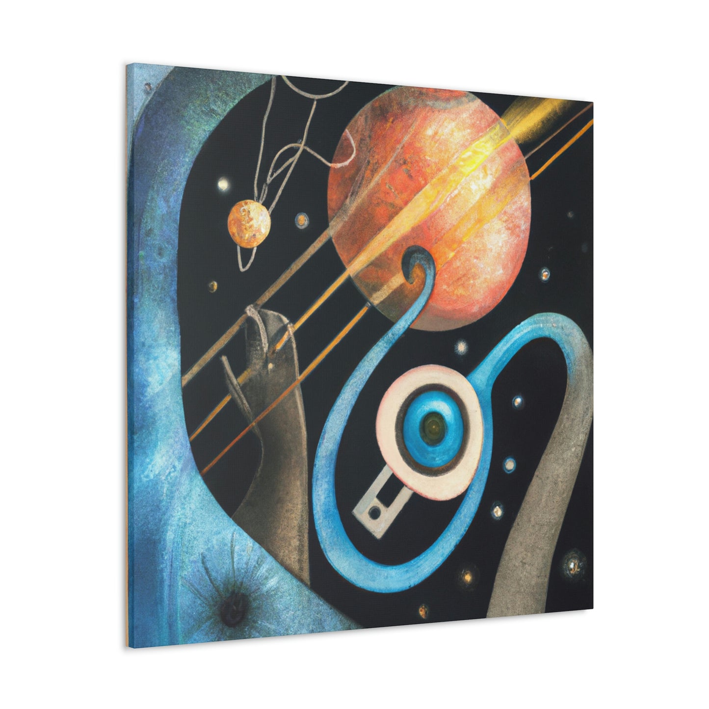 Pluto: Cosmic Deco - Canvas