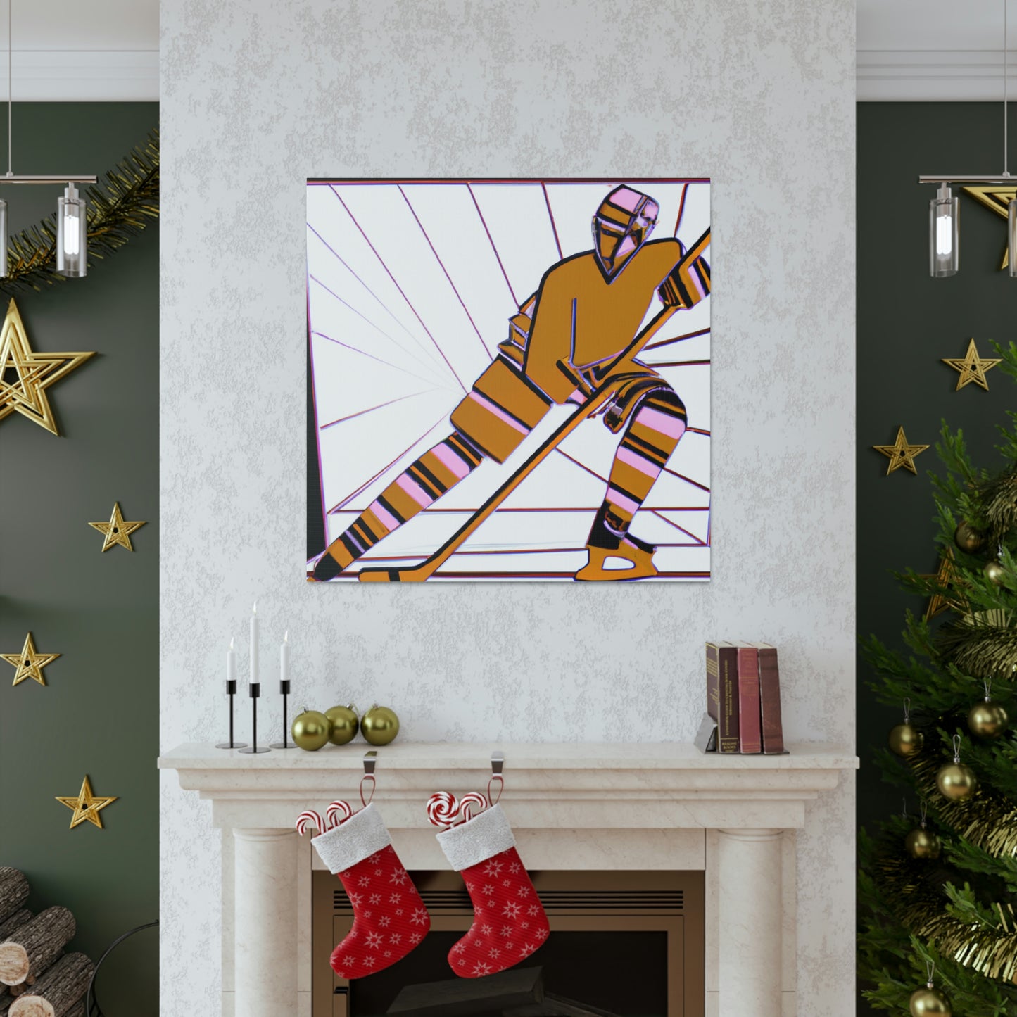 Hockey in Art Deco - Canvas