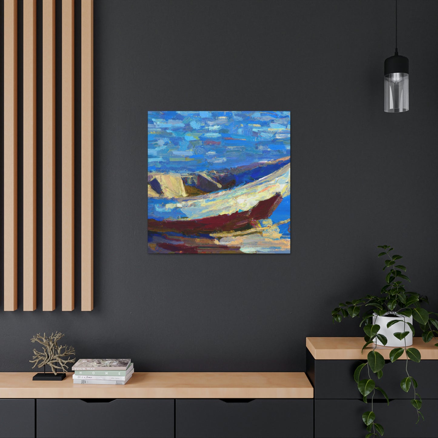 Sailboat on Turquoise - Canvas