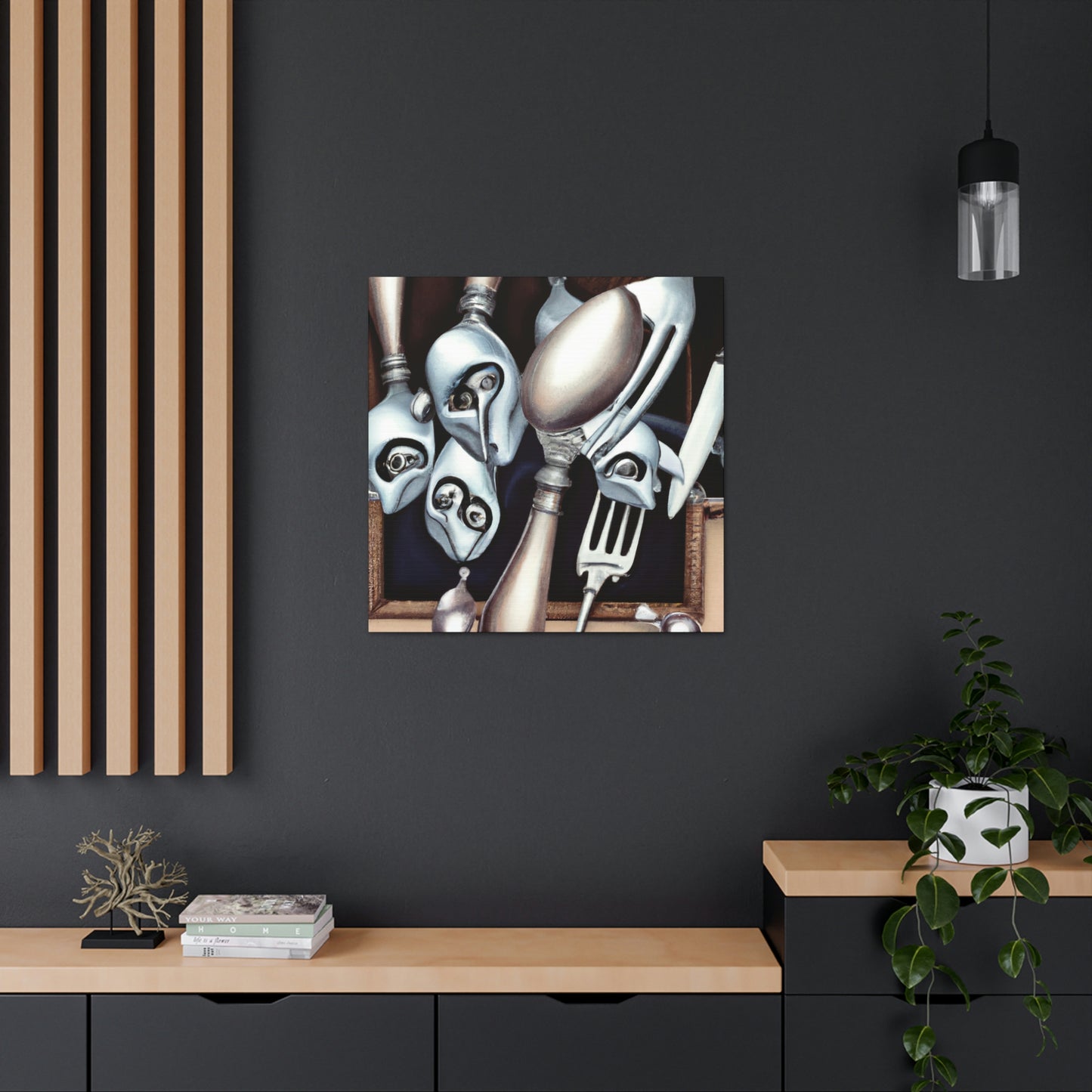 Cutlery in the Clouds - Canvas