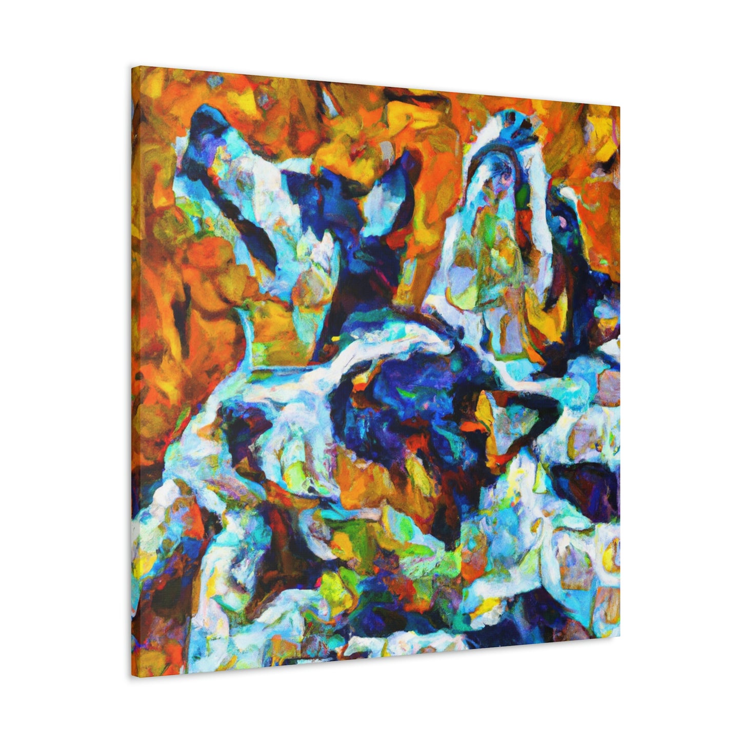 Australian Shepherd Majesty. - Canvas