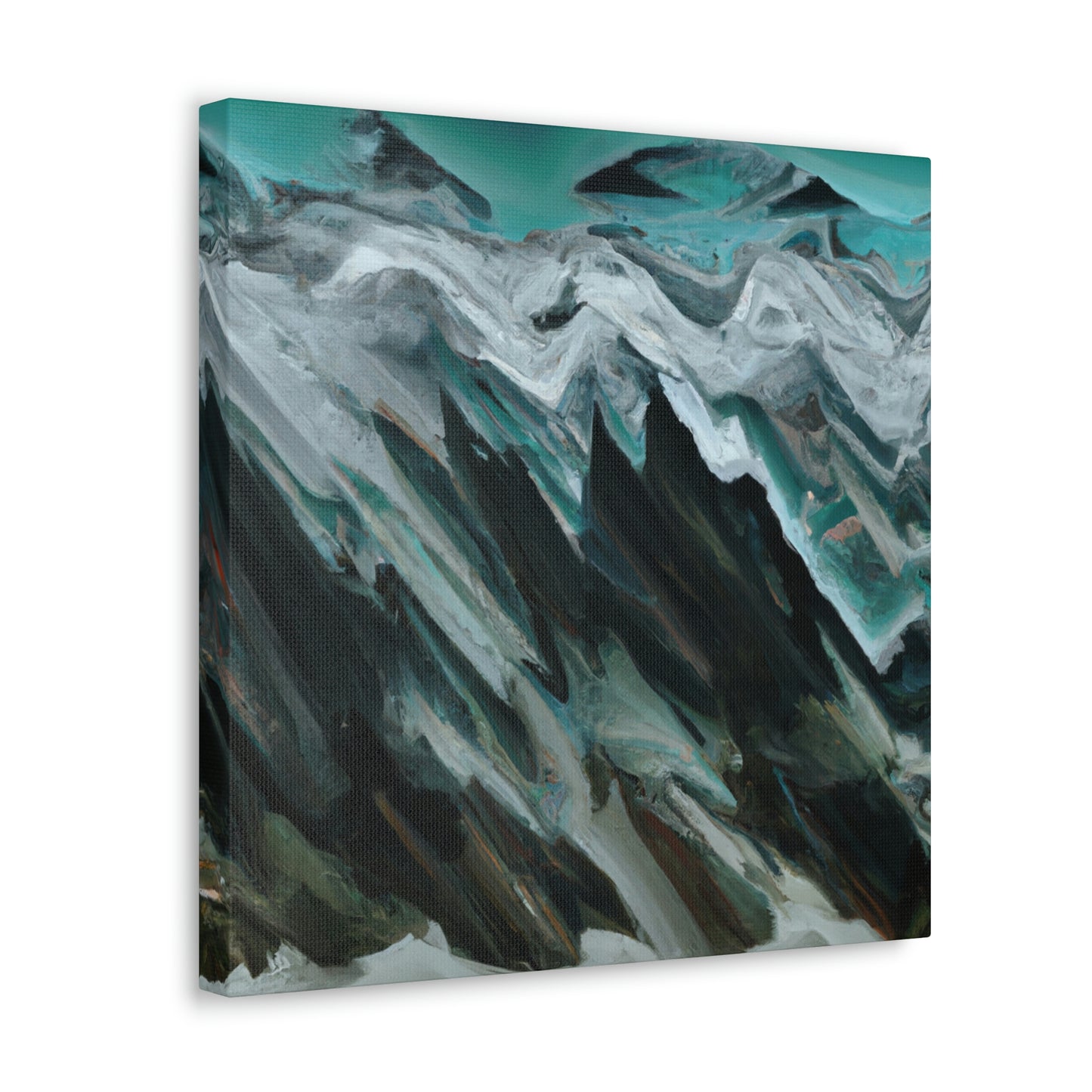 Glacier's Frozen Beauty. - Canvas